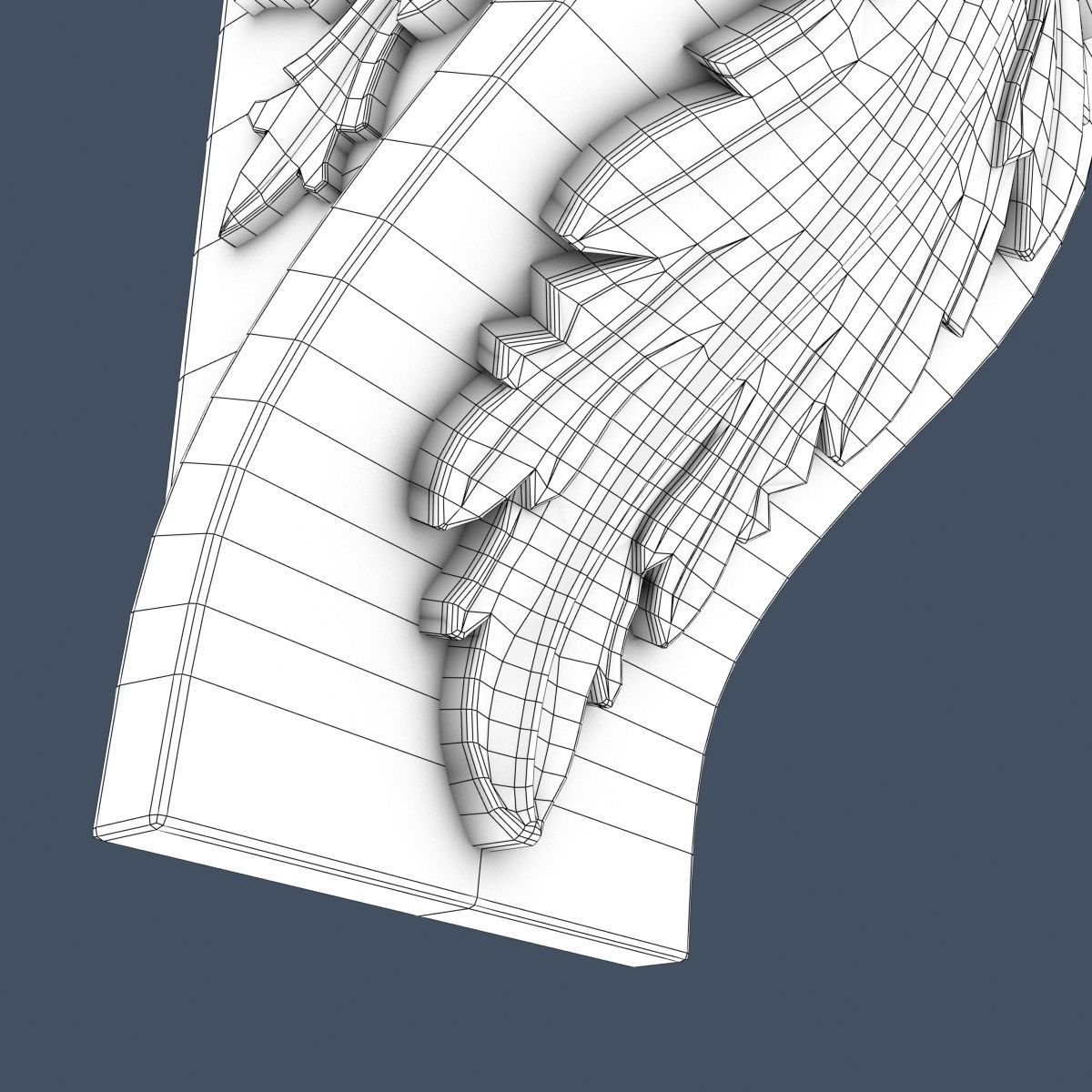 Decorative Corbel 3D model_7