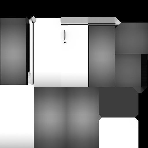 Small Cabinet Low-poly 3D model_5