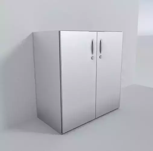 Small Cabinet Low-poly 3D model