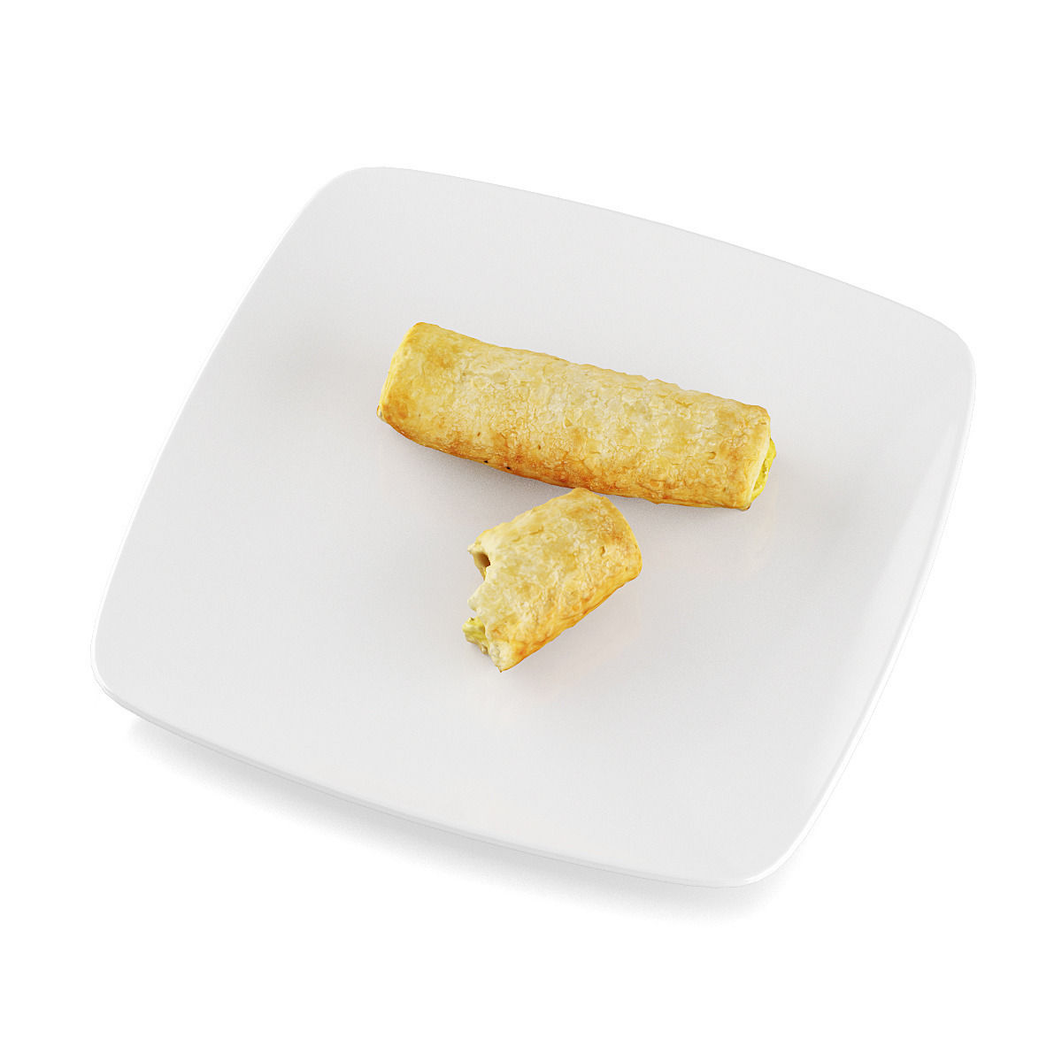 Cream horns 1 3D model_2