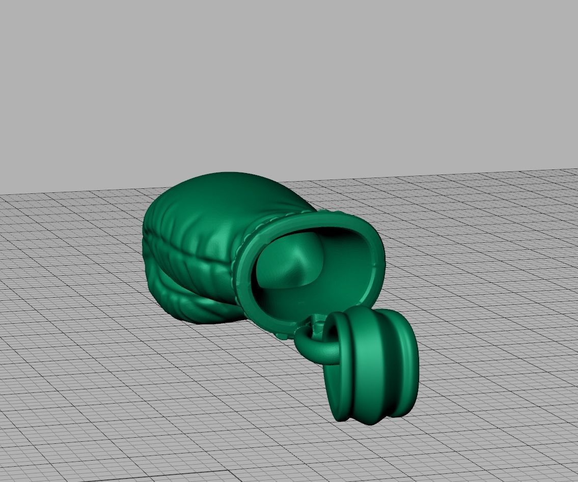 Gold Boxing Gloves printable 3dmodel 3D print model_15