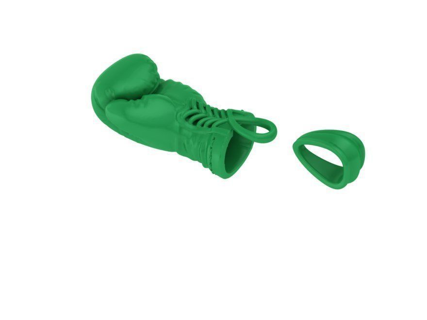 Gold Boxing Gloves printable 3dmodel 3D print model_12