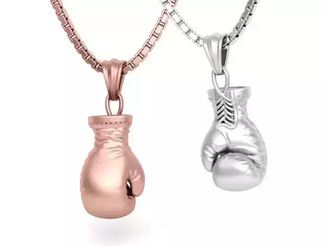 Gold Boxing Gloves printable 3dmodel 3D print model