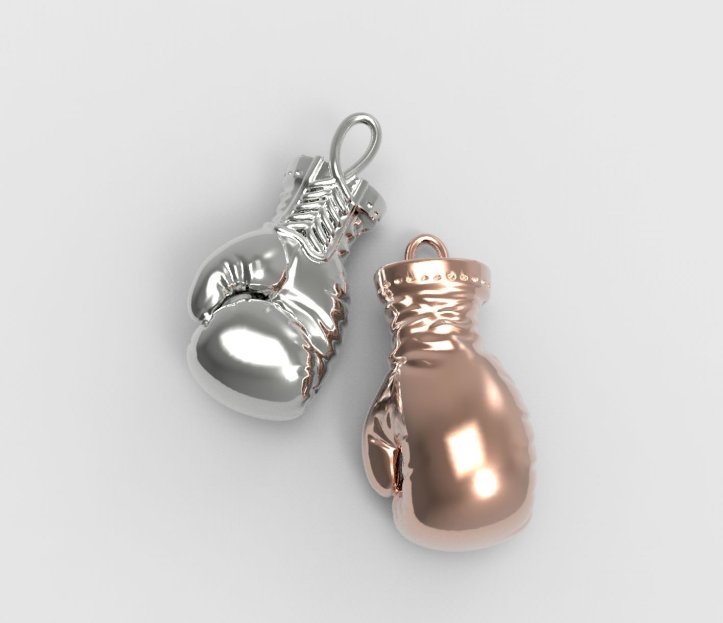 Gold Boxing Gloves printable 3dmodel 3D print model_22