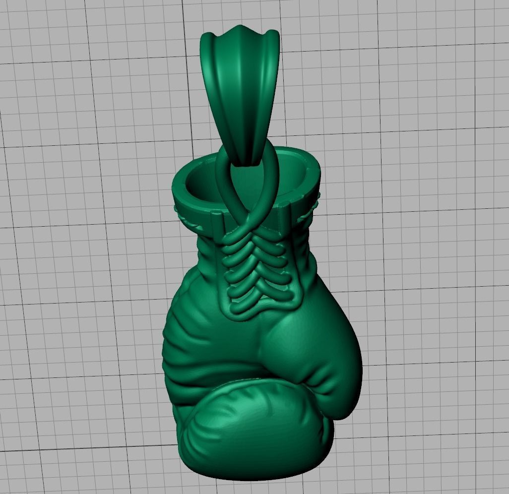 Gold Boxing Gloves printable 3dmodel 3D print model_19