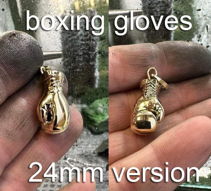 Gold Boxing Gloves printable 3dmodel 3D print model_7
