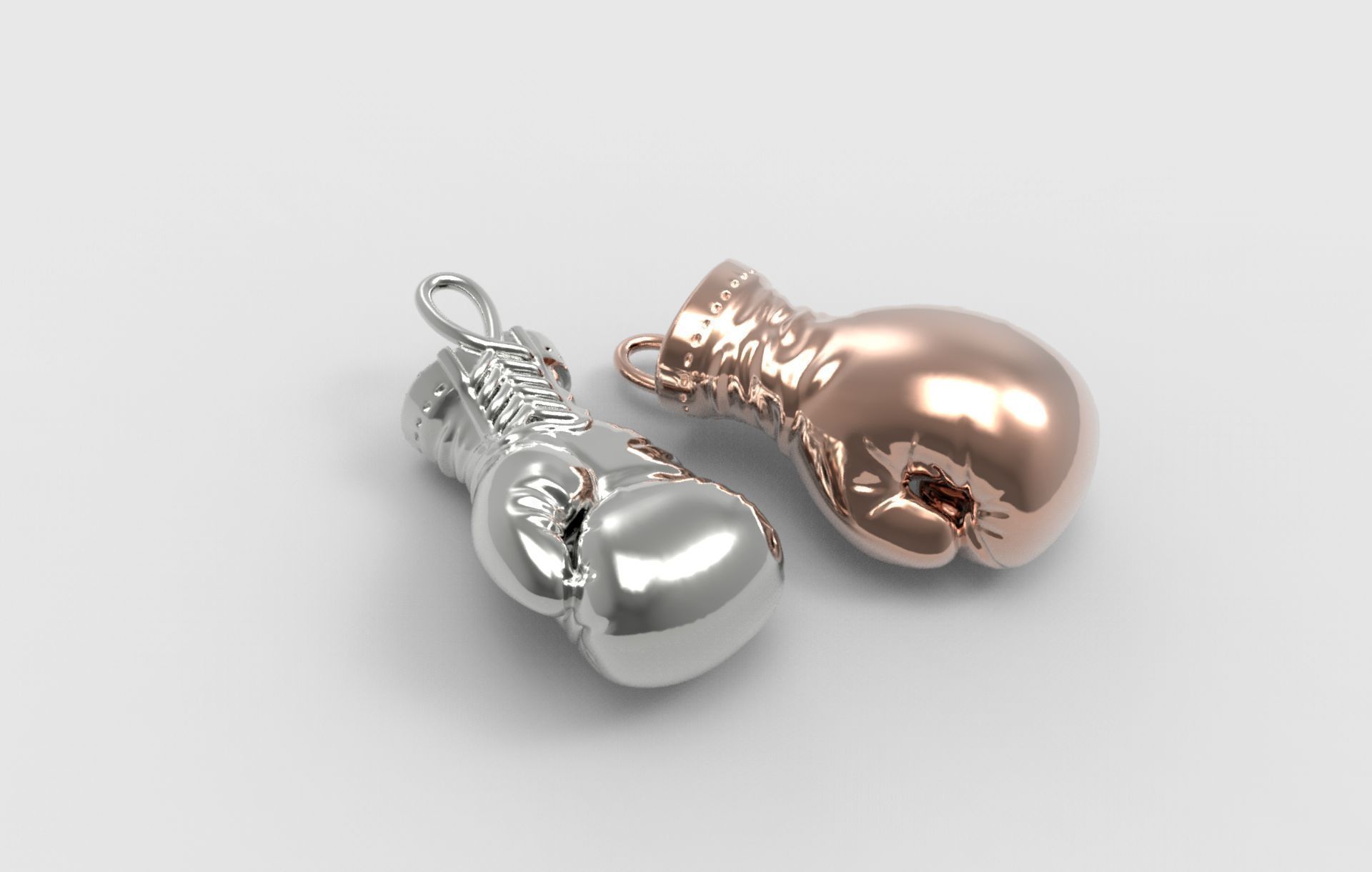 Gold Boxing Gloves printable 3dmodel 3D print model_21