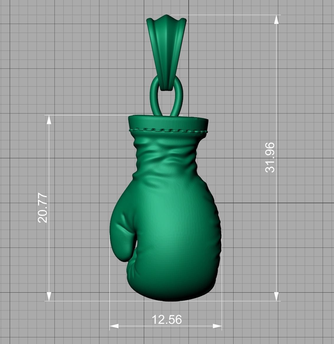 Gold Boxing Gloves printable 3dmodel 3D print model_13