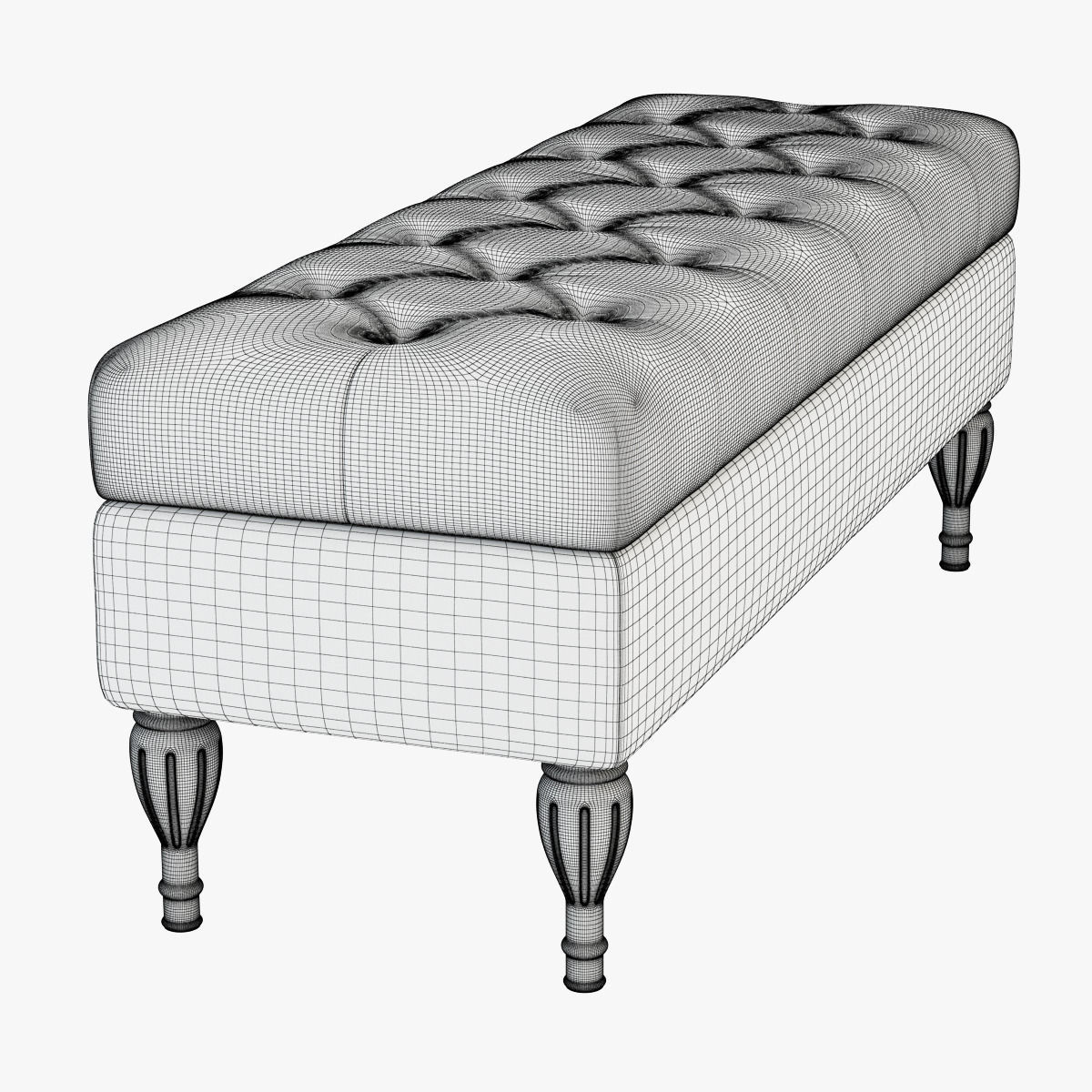 Bench Montserrat 3D model_5