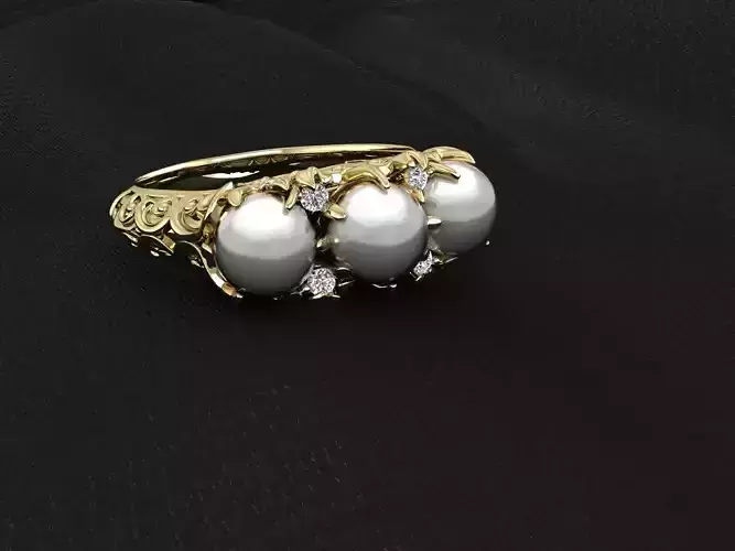 3 pearl ring