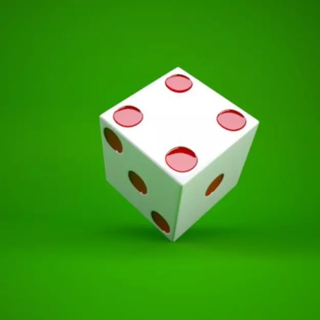 simple dice 3D model_0