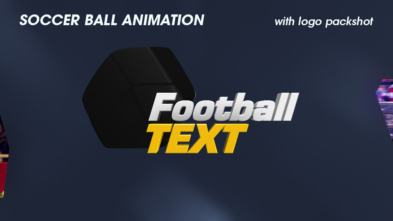 Soccer Ball Animation Broadcast Opener 3D model_7