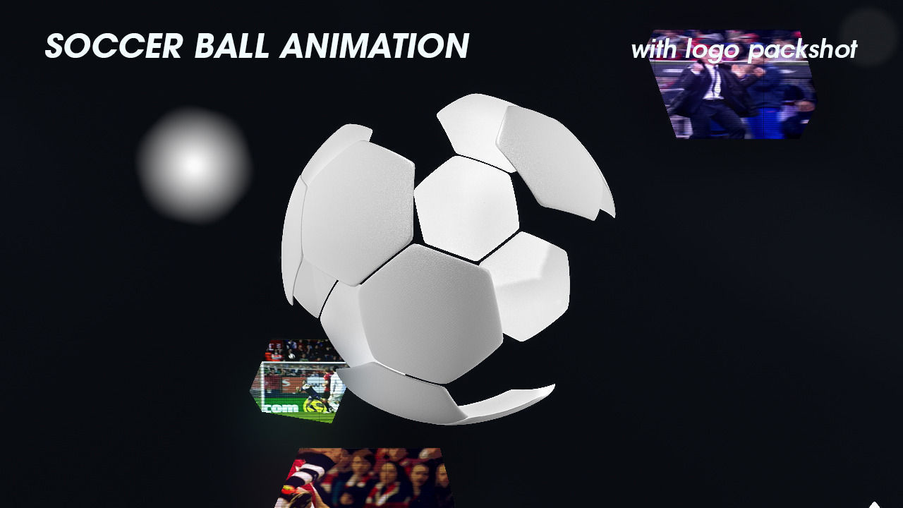 Soccer Ball Animation Broadcast Opener 3D model_4