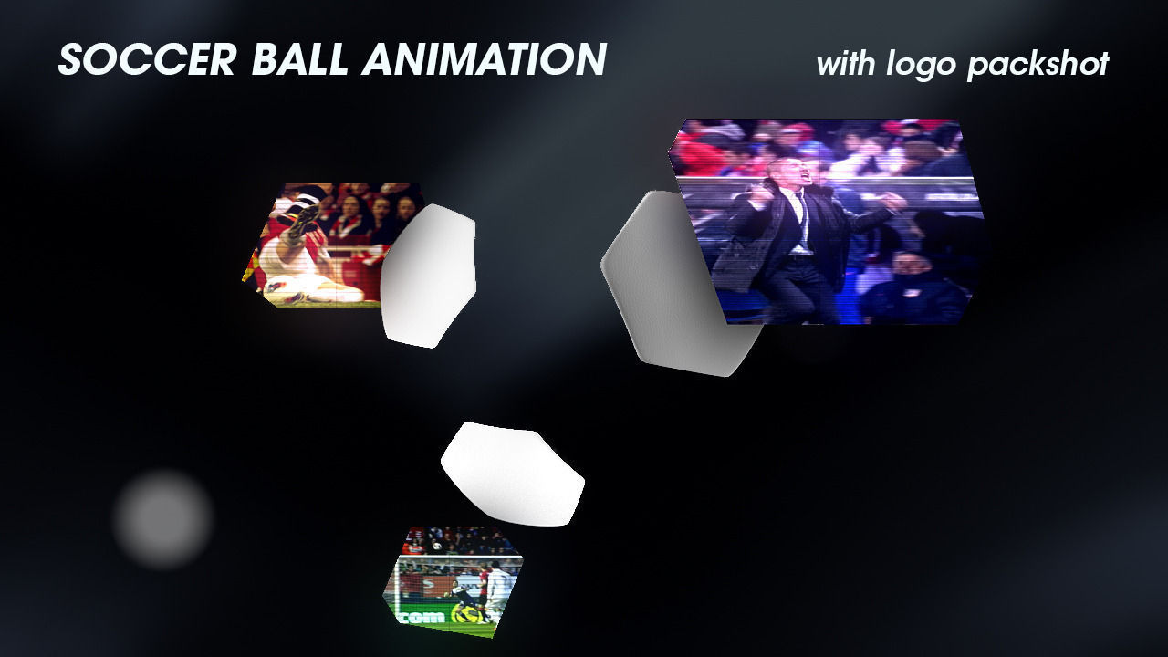 Soccer Ball Animation Broadcast Opener 3D model_2