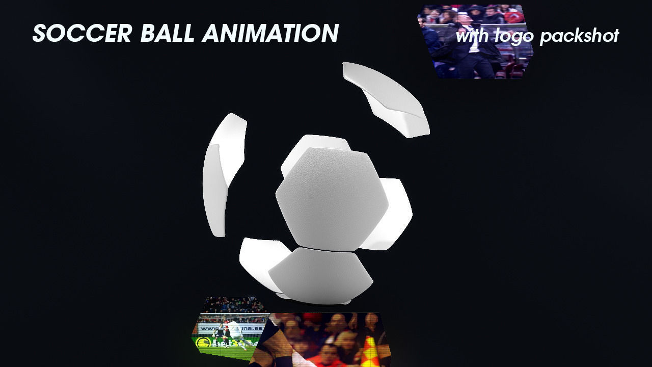 Soccer Ball Animation Broadcast Opener 3D model_3
