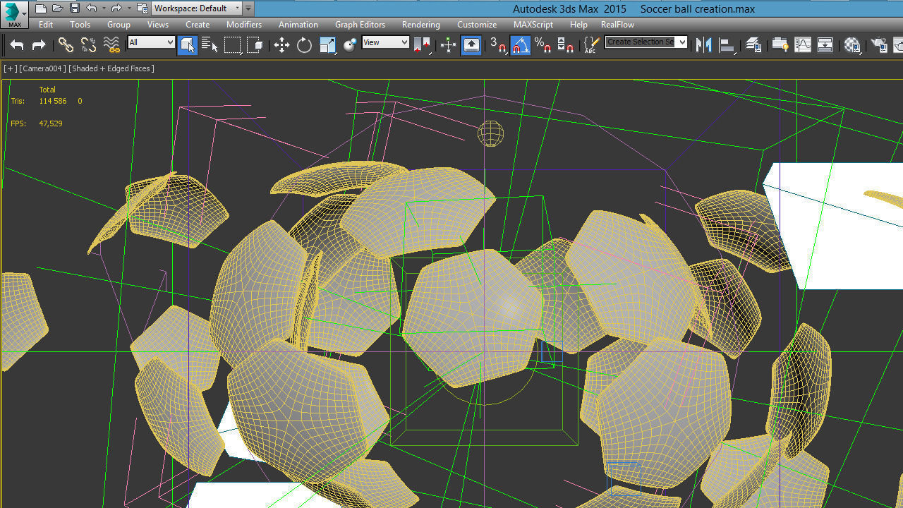 Soccer Ball Animation Broadcast Opener 3D model_10