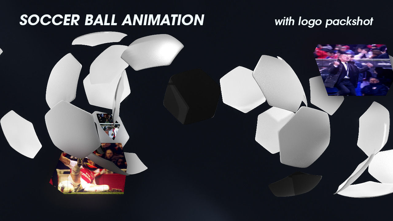 Soccer Ball Animation Broadcast Opener 3D model_6
