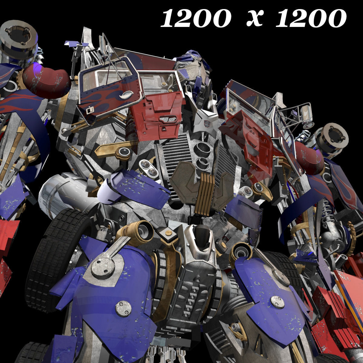 Optimus Prime Alive Transformer 3D model_21