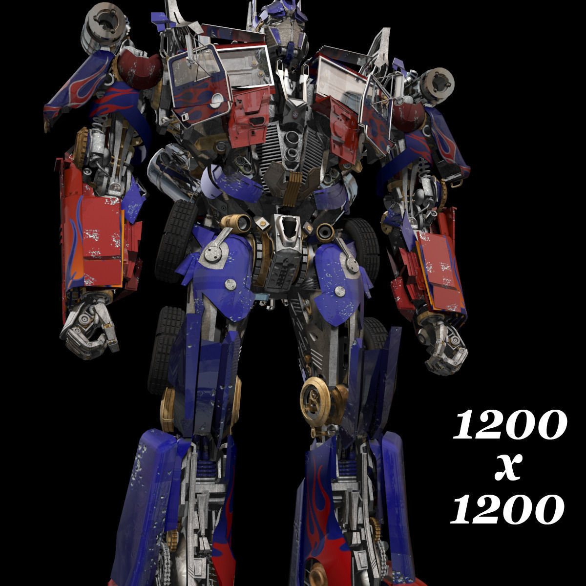 Optimus Prime Alive Transformer 3D model_93