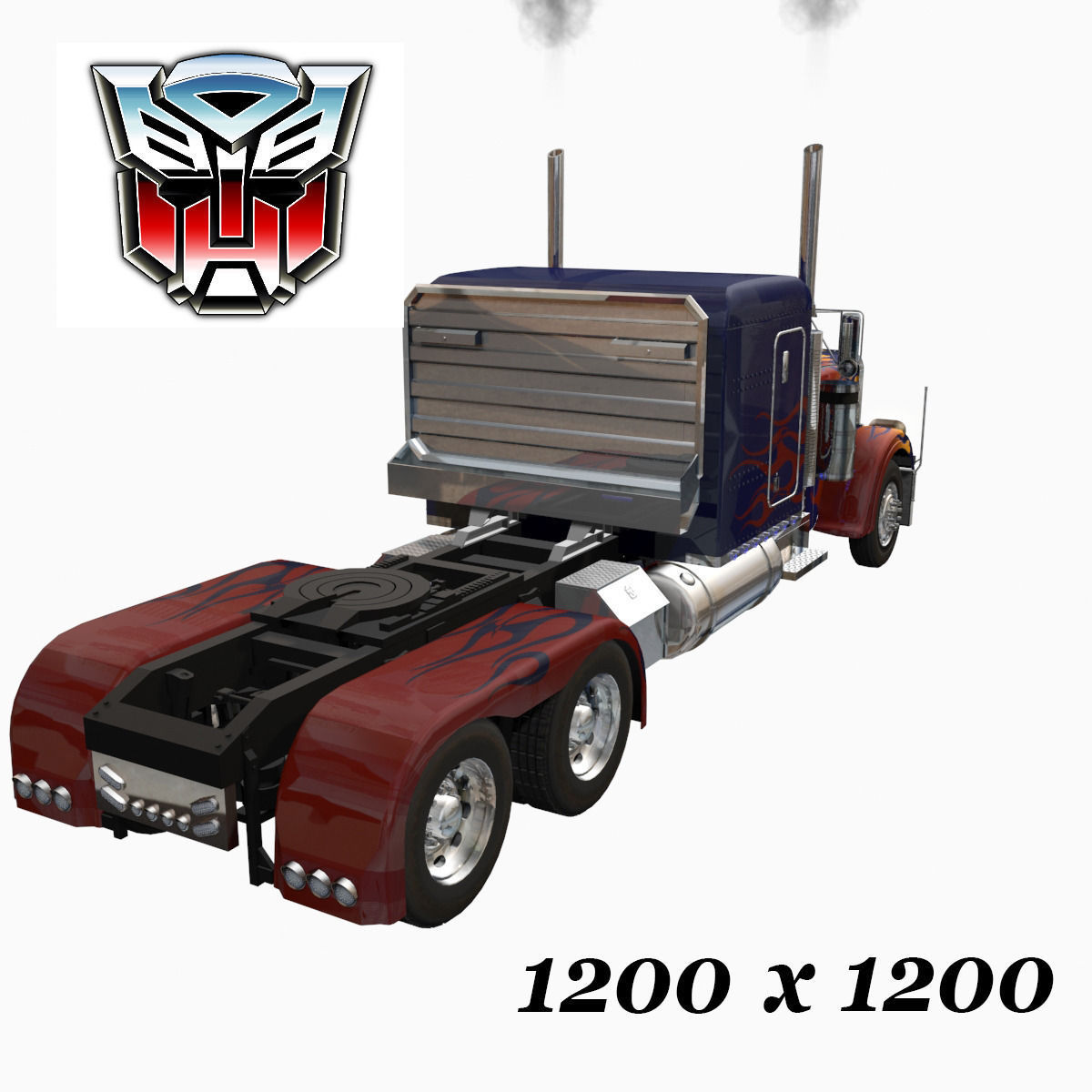 Optimus Prime Alive Transformer 3D model_14