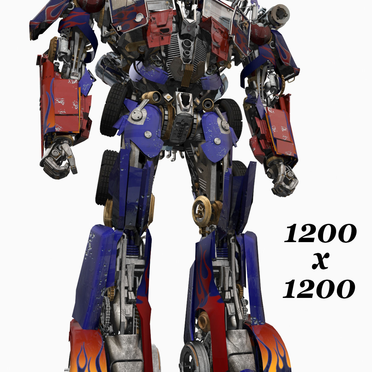 Optimus Prime Alive Transformer 3D model_20