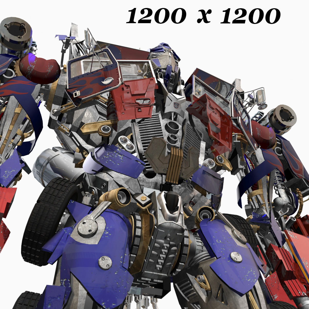 Optimus Prime Alive Transformer 3D model_94