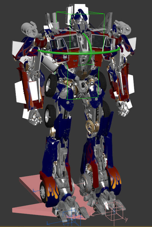 Optimus Prime Alive Transformer 3D model_24