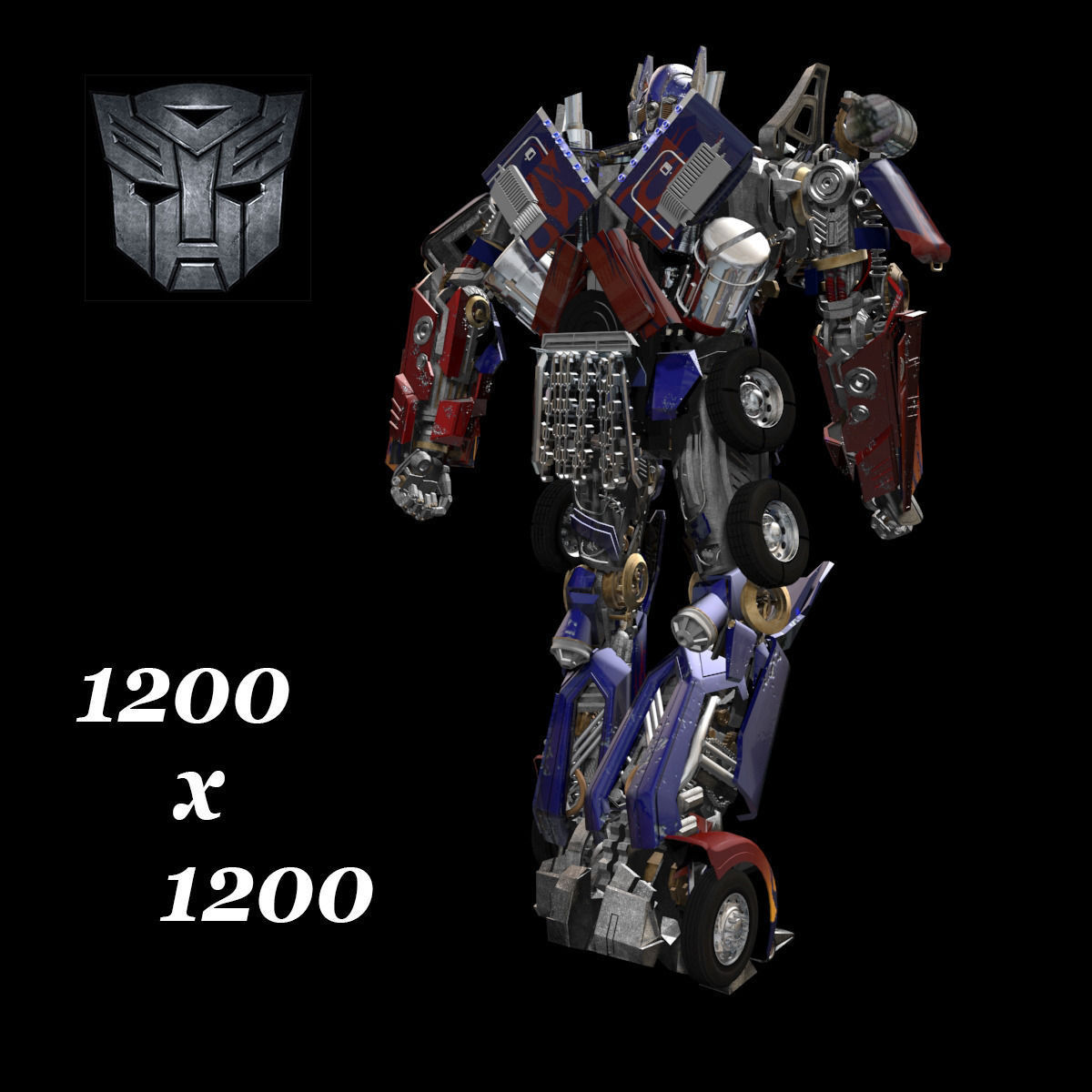 Optimus Prime Alive Transformer 3D model_18