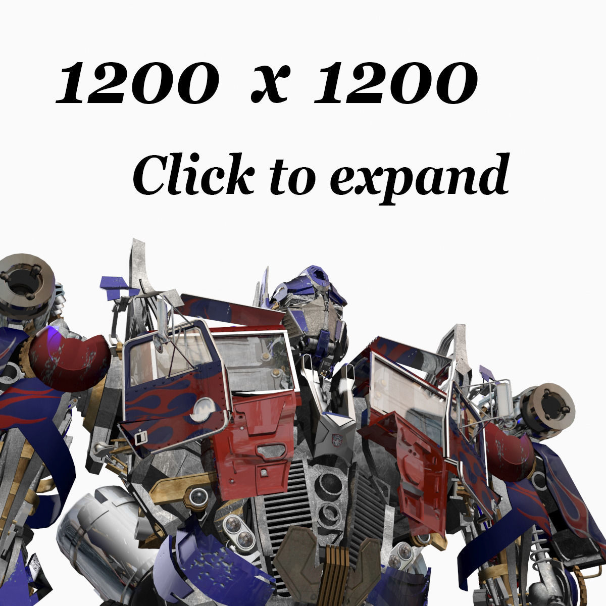 Optimus Prime Alive Transformer 3D model_55
