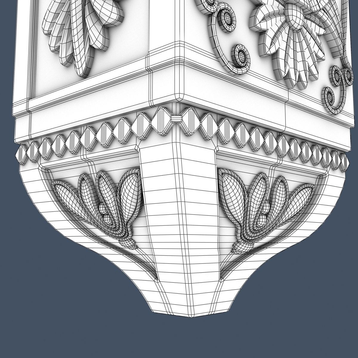 Decorative Corbel 3D model_9