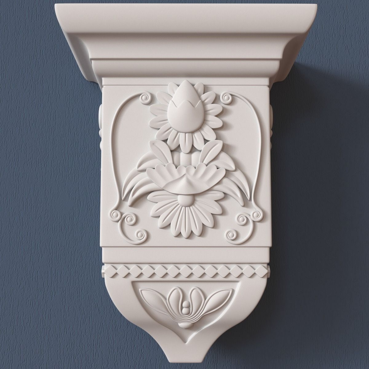Decorative Corbel 3D model_2