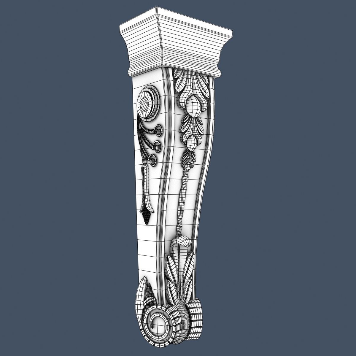 Decorative Corbel 3D model_5