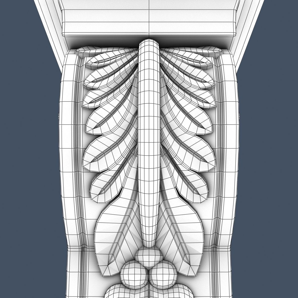 Decorative Corbel 3D model_6