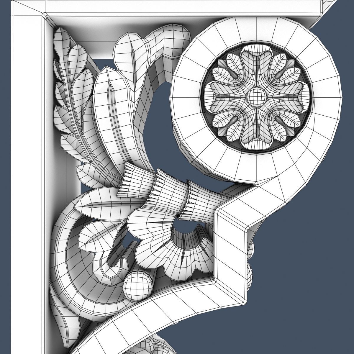 Decorative Corbel 3D model_8