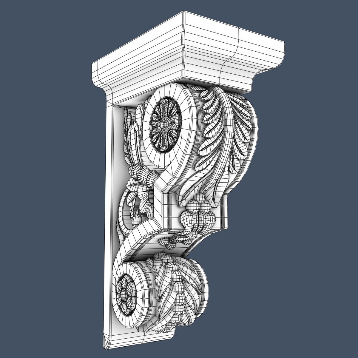 Decorative Corbel 3D model_5