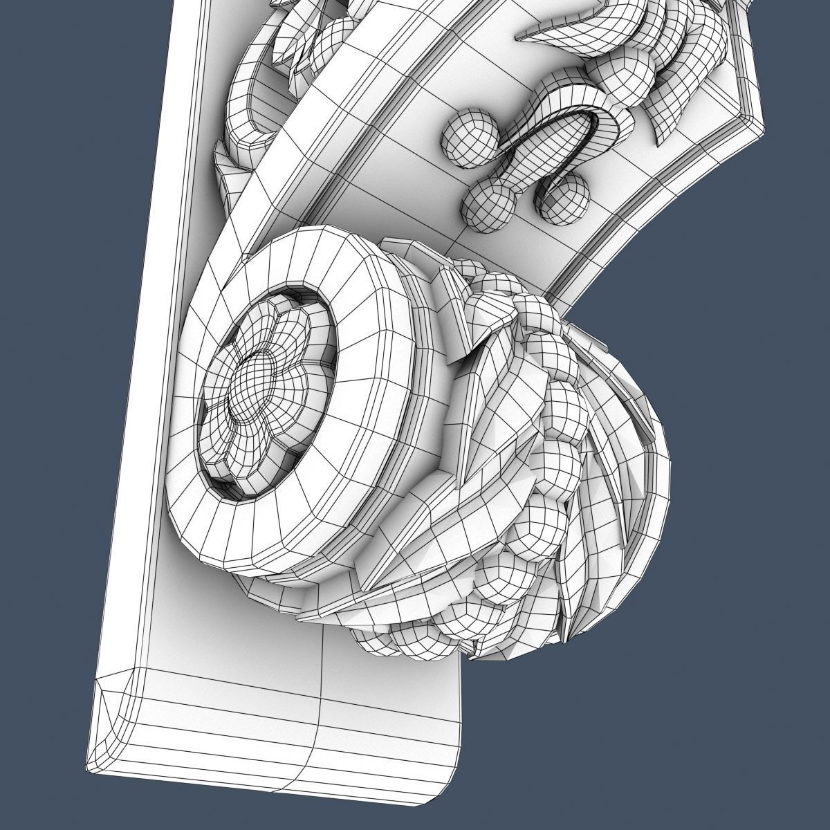 Decorative Corbel 3D model_9