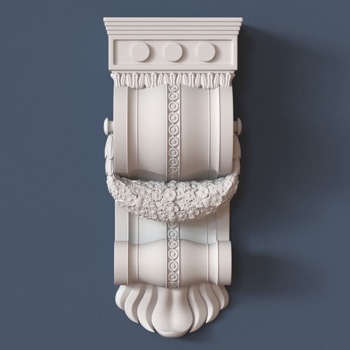 Decorative Corbel 3D model_2