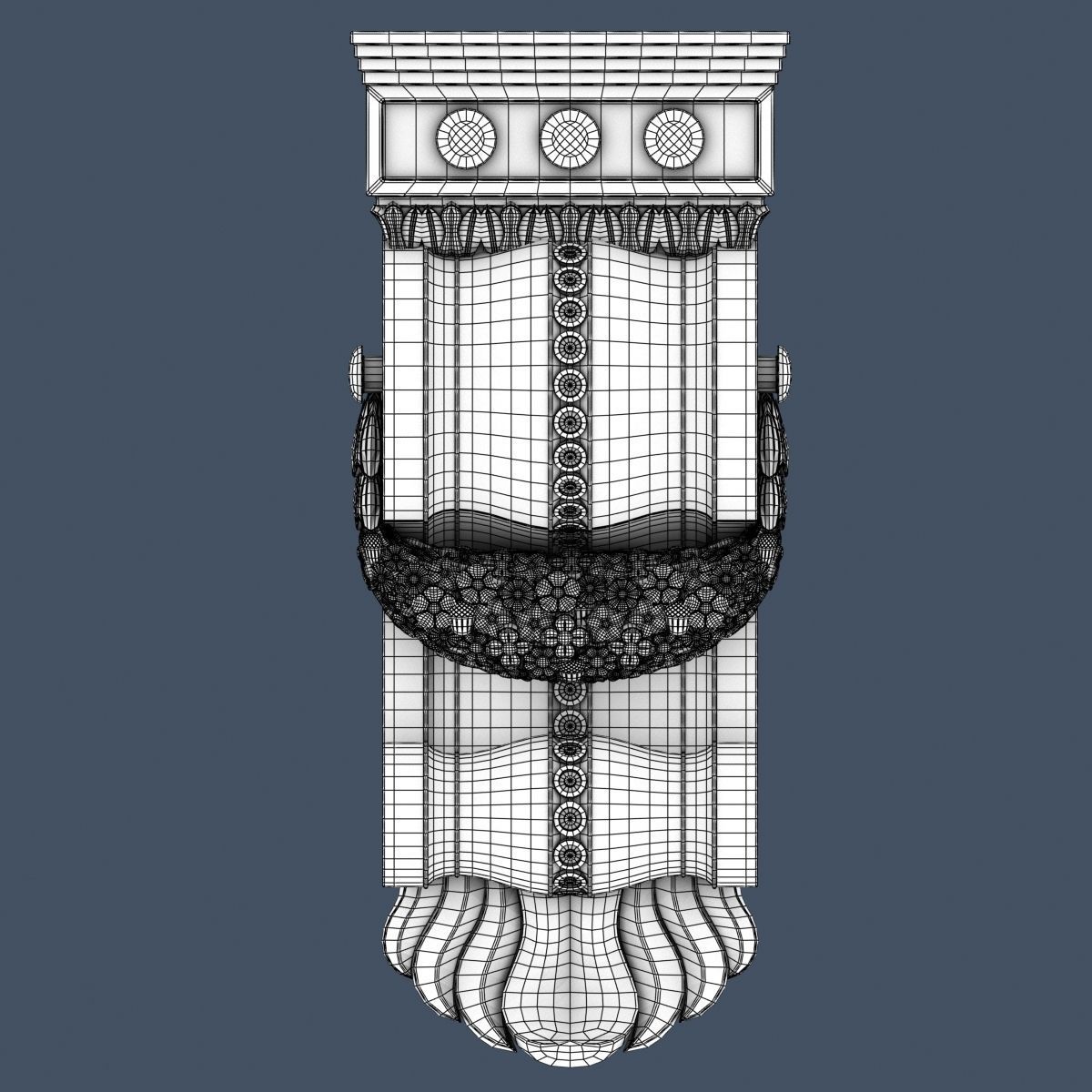 Decorative Corbel 3D model_6