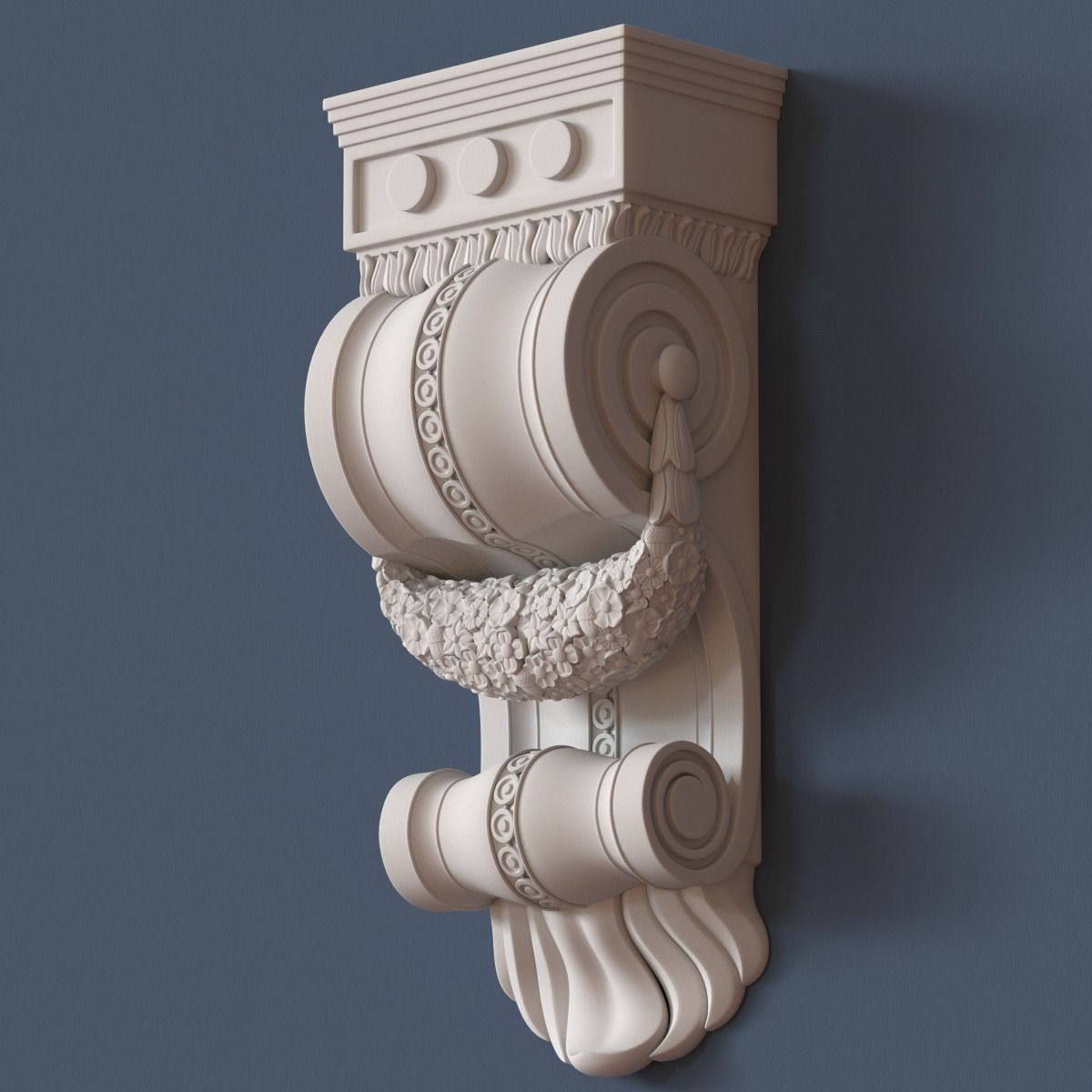 Decorative Corbel 3D model_1