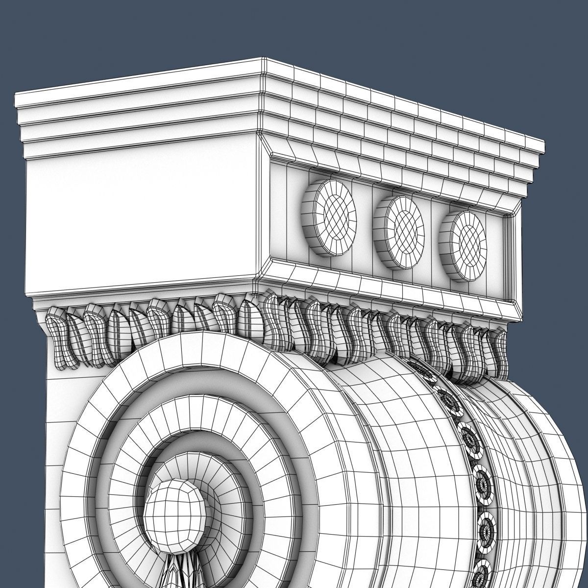 Decorative Corbel 3D model_7