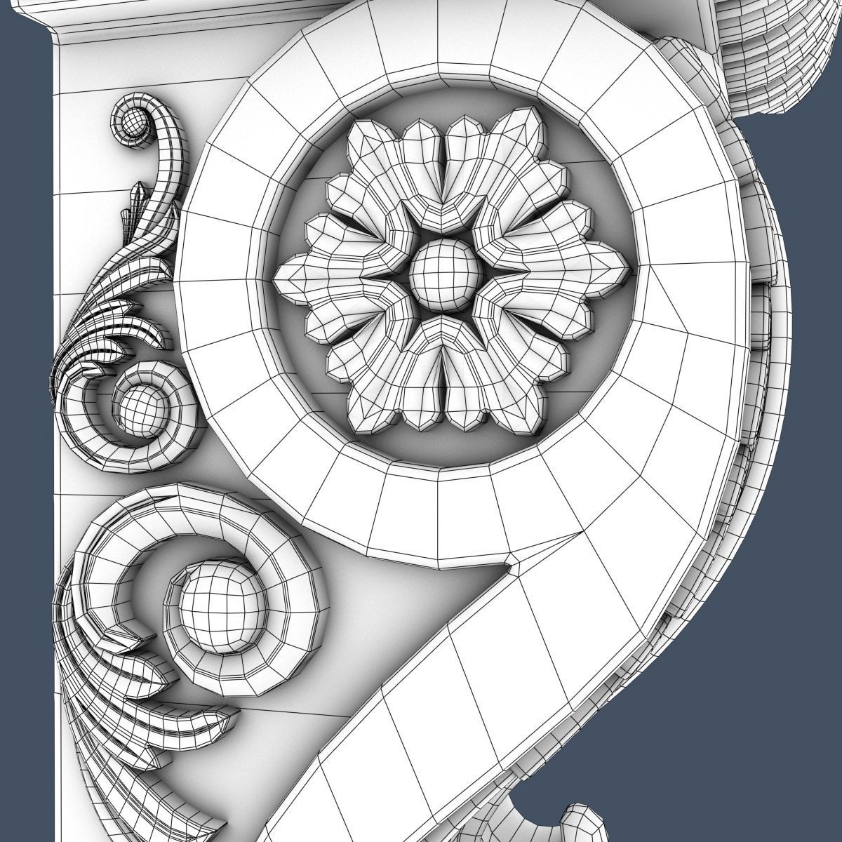 Decorative Corbel 3D model_9