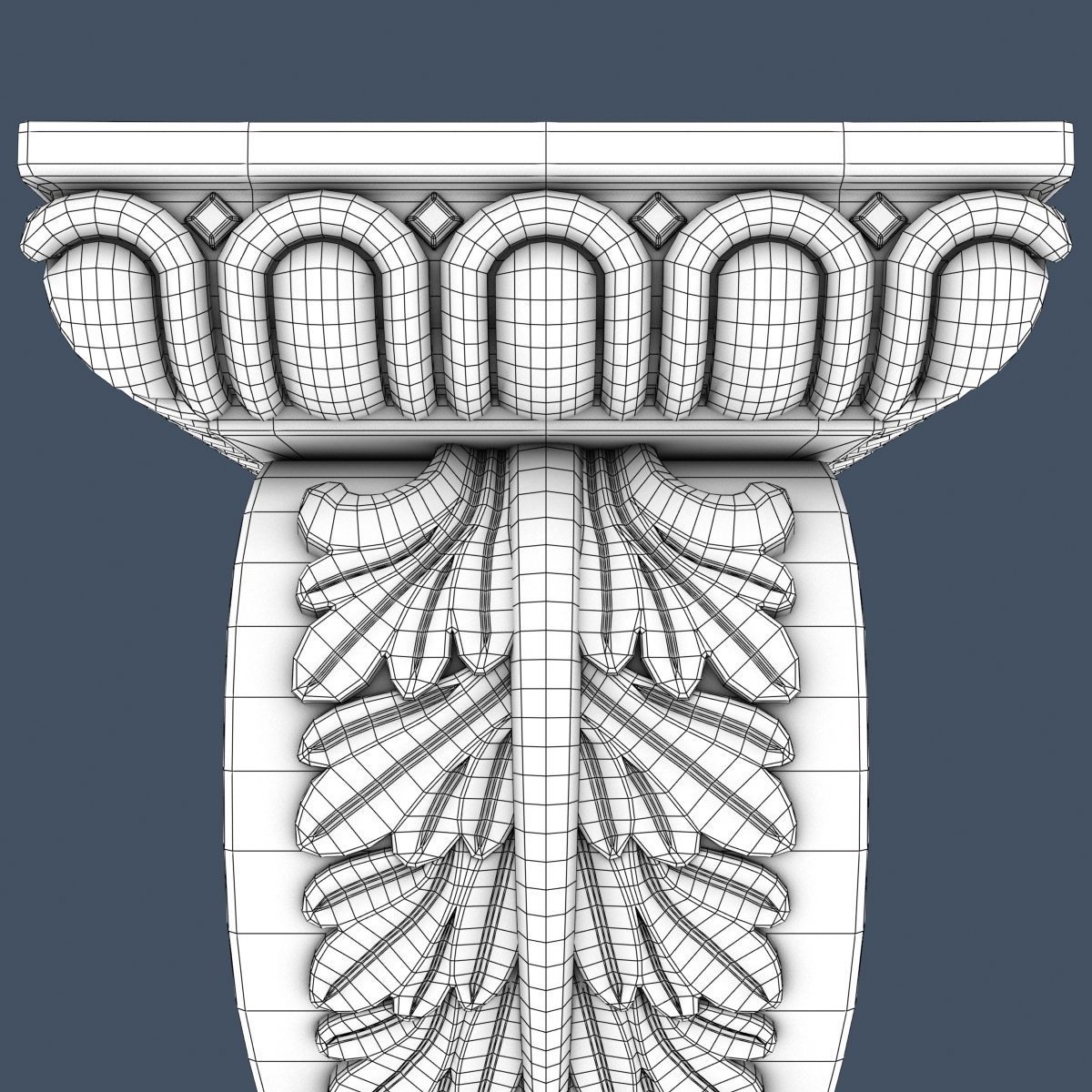 Decorative Corbel 3D model_6
