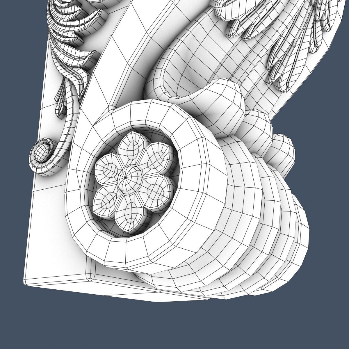 Decorative Corbel 3D model_8