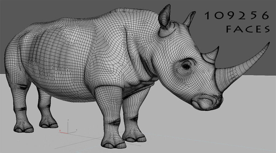 The Ultimate rhino - 3d rhinoceros model 3D model_35