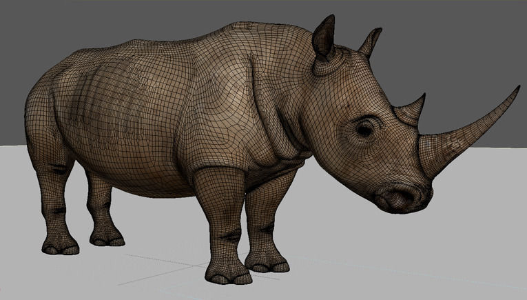 The Ultimate rhino - 3d rhinoceros model 3D model_33