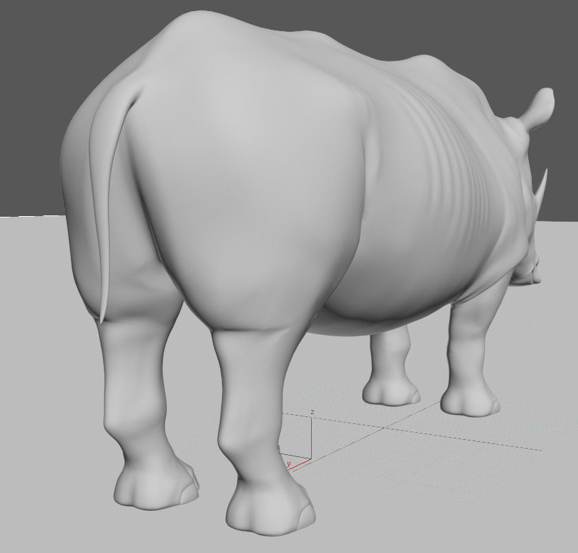 The Ultimate rhino - 3d rhinoceros model 3D model_37