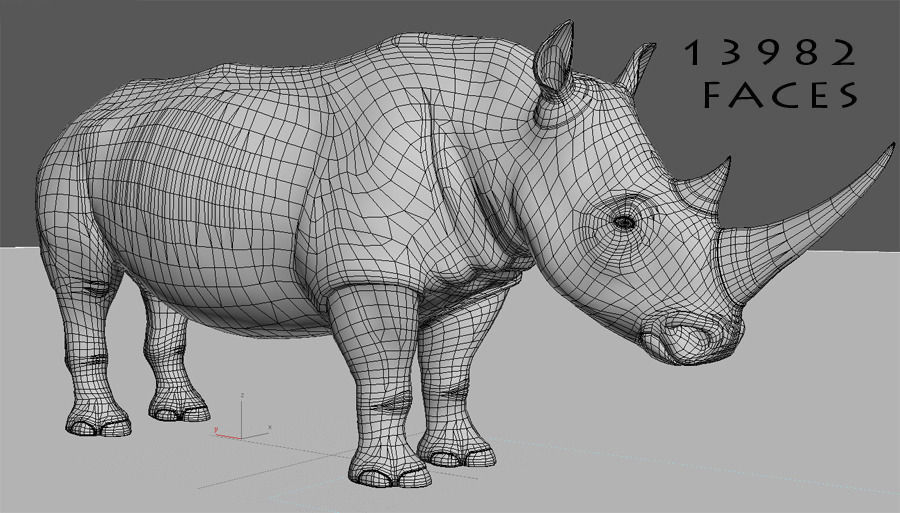 The Ultimate rhino - 3d rhinoceros model 3D model_34