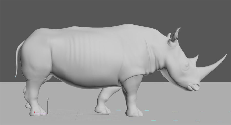 The Ultimate rhino - 3d rhinoceros model 3D model_36