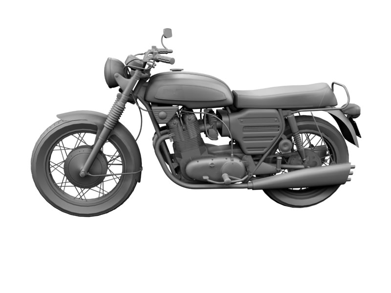BSA Rocket 3 1969 3D model_10