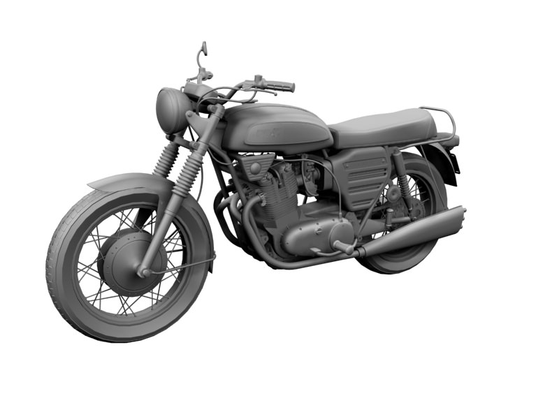 BSA Rocket 3 1969 3D model_9